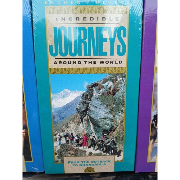 3 VHS Box Set Reader's Digest Incredible Journeys Around The World VHS Tape - Picture 5 of 10
